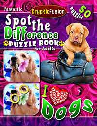 fantastic spot the difference book for adults dogs
