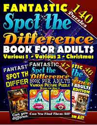 fantastic spot the difference book for adults: various 1 - various 2 - christmas