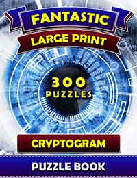 fantastic large print cryptogram puzzle books 