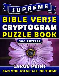 supreme bible verse cryptogram puzzle book large print