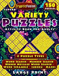 superb variety puzzle activity book for adults large print