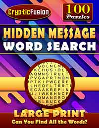 hidden message word search: secret message word find puzzles for adults: large print