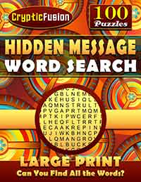 hidden message word search: large print hidden words puzzle book 