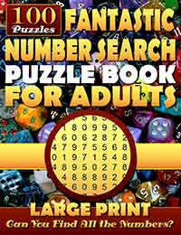 fantastic number search puzzle book for adults: large print