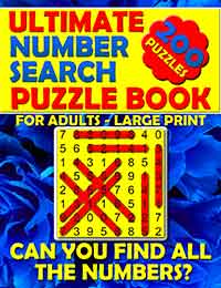 ultimate number search puzzle book for adults – large print