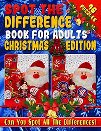 spot the difference book for adults: christmas edition - fun christmas picture puzzles 