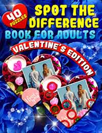 spot the difference book for adults: valentine's edition
