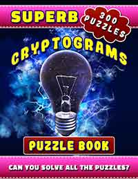 superb cryptograms puzzle book: large print 
