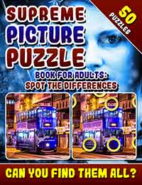 supreme picture puzzle book for adults: spot the differences: brain boosting puzzles. 