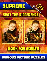 supreme spot the difference book for adults: various picture puzzles
